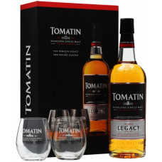 Tomatin Legacy Twin Pack Gift + 2 бокала