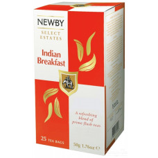 Чай черный в пакетиках Indian Breakfast Newby